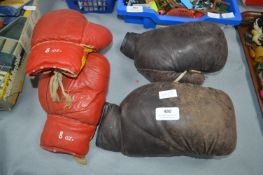 Two Pairs of Vintage Boxing Gloves