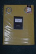 *Casa Home Blackout Eyelet Curtains in Ochre 66