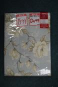 *Floral Pencil Pleat Curtains 46