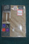 *Luxury Living Eyelet Curtains in Sand 66