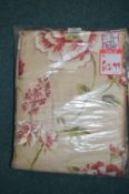 *Floral Pencil Pleat Curtains 46