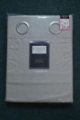 *Casa Home Blackout Quilted Eyelet Curtains in Sil