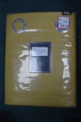 *Casa Home Blackout Eyelet Curtains in Ochre 66