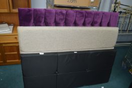 *Three Fabric Covers Double Headboards