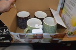 *Reactive Glaze Mugs 4pk