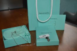 Tiffany Style Silver Heart Pendant and Chain