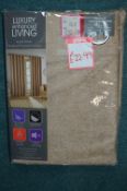 *Luxury Living Eyelet Curtains in Sand 46