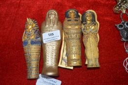 Four Egyptian Sarcophaguses