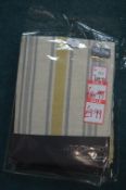 *Montgomery Striped Pencil Pleat Curtains 46