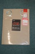 *Beresford Thermal Blackout Eyelet Curtains in Cof