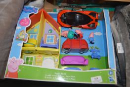 *Peppa Pig Peppa’s World Set (incomplete) and a Maisto Car