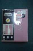 *Fusion Blackout Pencil Pleat Curtains in Blush 46