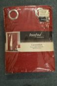 *Beresford Cavendish Eyelet Curtains in Red 90