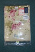 *Floral Pencil Pleat Curtains 46