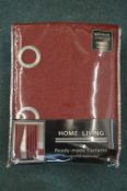 *Home Living Eyelet Curtains in Red 132