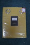 *Casa Home Blackout Eyelet Curtains in Ochre 66