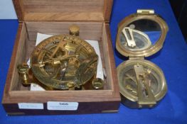 Brass Compass by Sonnenuhr with Presentation Case,
