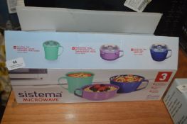 *Sistema Microwavable 3pc Set