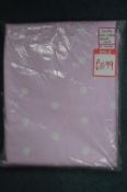 *Pink Polka Dot Blackout Pencil Pleat Curtains 66