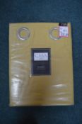 *Casa Home Blackout Eyelet Curtains in Ochre 46