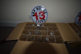 *Box of Hop House 13 Pint Glasses and a Sign