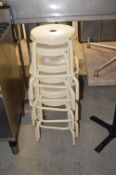Six Cream Stools