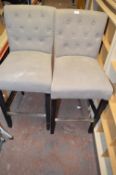 Two Grey Barstools