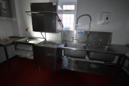 *Maidaid C1011 Passthrough Dishwasher with Side Table, Three Trays, Water Softener, and Double