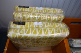 *Two Pairs of Montgomery Lined Eyelet Curtains 90