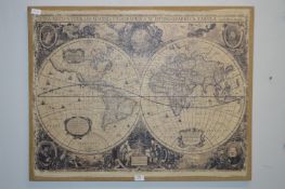 *Hessian Style Metal Print