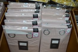 *Ten Pairs of Casa Blackout Curtains in Blush (mix