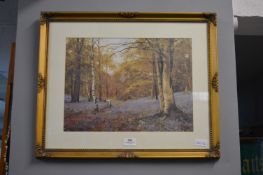 *Gilt Framed Woodland Print