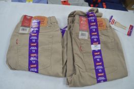 2x Levi's Boy's Trousers Size: 10 years