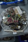 Tray Lot of Costume Jewellery