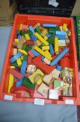 Vintage Wooden Play Blocks
