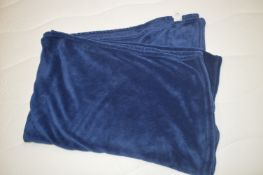 Dunhelm Blue Plush Throw