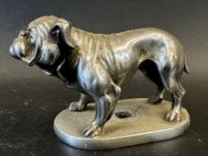 A car mascot in the form of a bulldog, stamped F232 to base, approx. 5