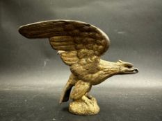 A car accessory mascot in the form of a bird of prey, approx. 3 3/4