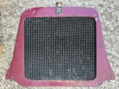 An Edwardian radiator, marked DA.