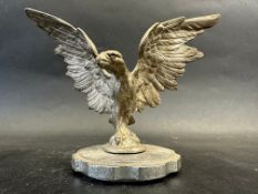 A car accessory mascot in the form of a bird of prey with outstretched wings, approx. 5 1/4