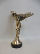 A decorative desktop showroom spirit of ecstasy model, signed P. Psaier, 15 1/2