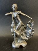 A car mascot in the form of a flamenco dancer, approx. 6 1/4