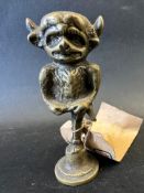 A Lincoln Imp car mascot thought to be for a 1920s Ruston Hornsby, approx. 4 3/4