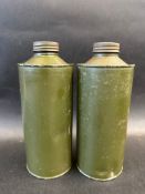 Two War Department quart cans.