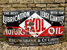An Exol Motor Oil rectangular enamel sign, 54 x 30