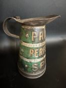 A Pratt's Perfection Spirit half gallon measure of bright colour.