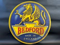 An early Bedford circular poster on board, 30