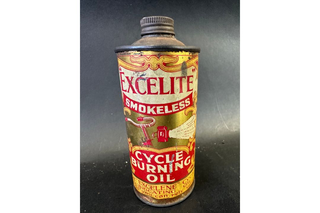 An Excelite Smokeless Cycle Burning Oil small cylindrical tin. - Image 2 of 4