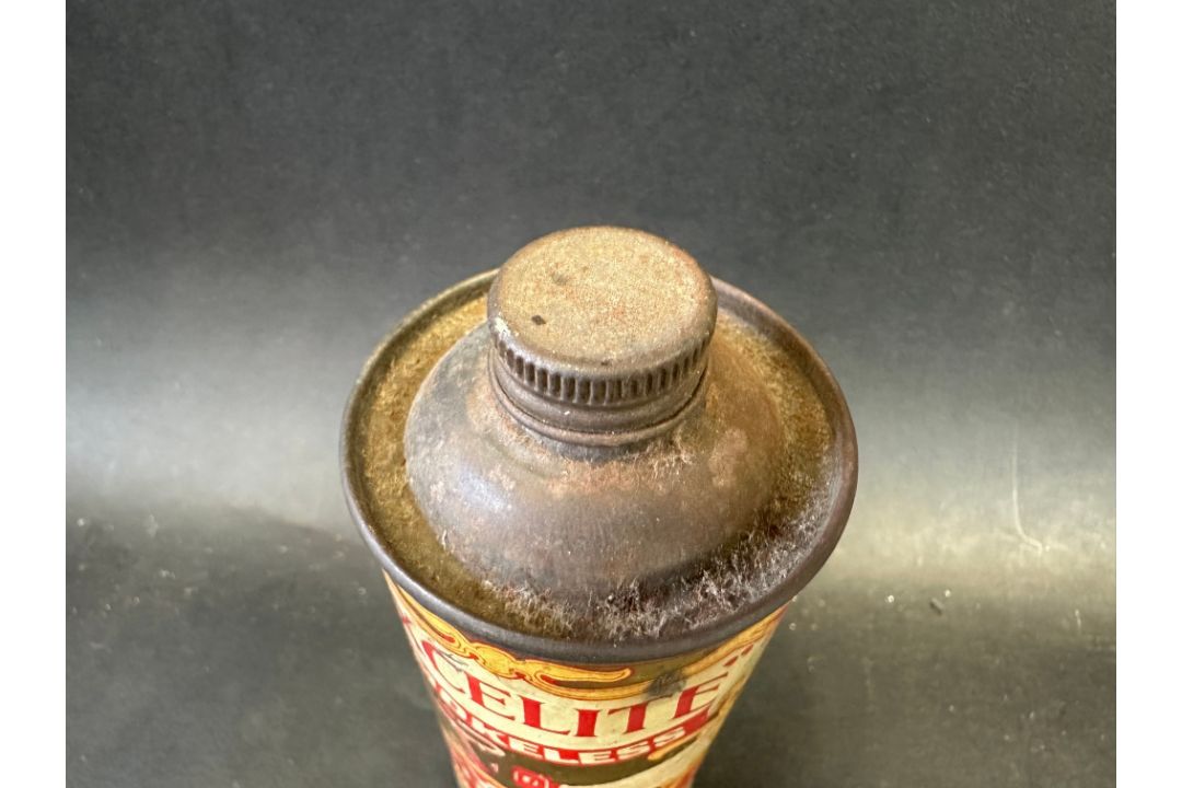 An Excelite Smokeless Cycle Burning Oil small cylindrical tin. - Image 3 of 4