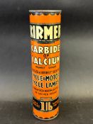 A Kirmer Carbide of Calcium cylindrical tin in good condition.